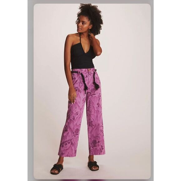 Anthropologie Pleated Column Pants Size 8 - Picture 5 of 5